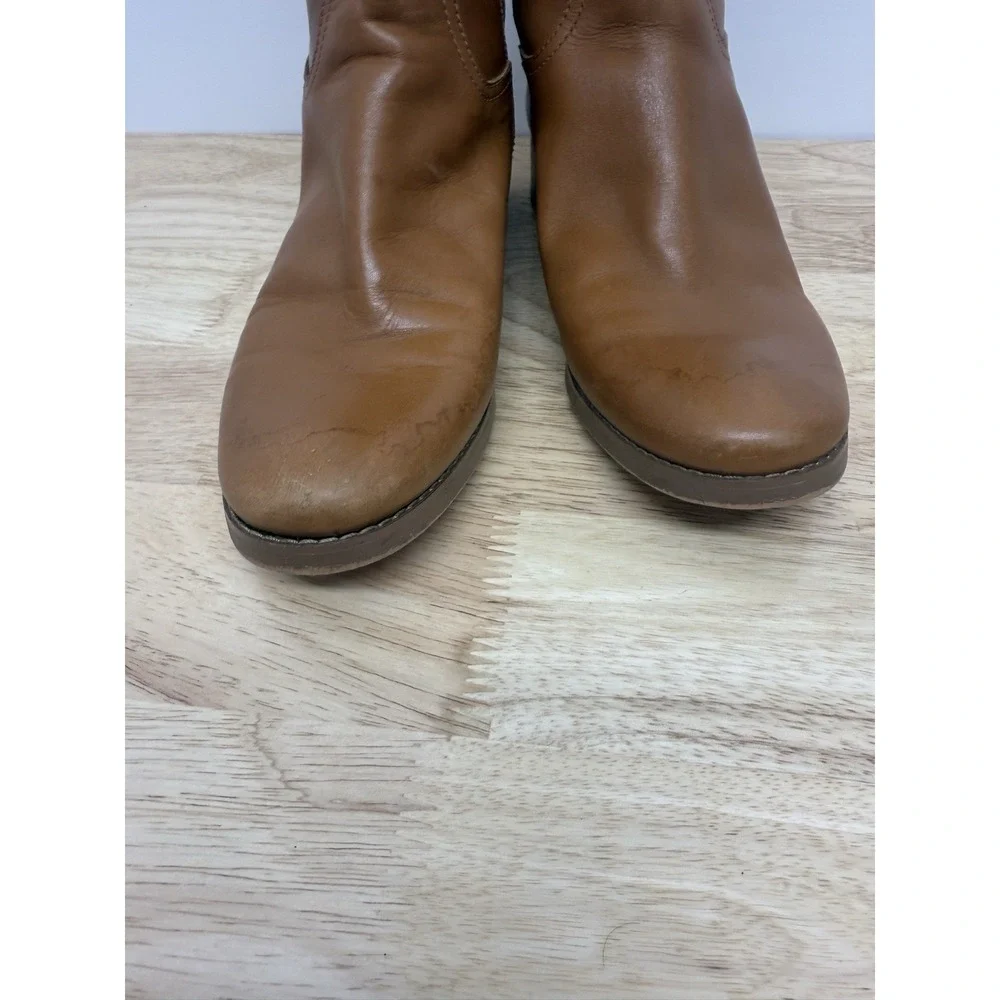 MICHAEL KORS Women's Stockard 10M‎ Cognac Brown Riding Equestrian Tall Boots #54